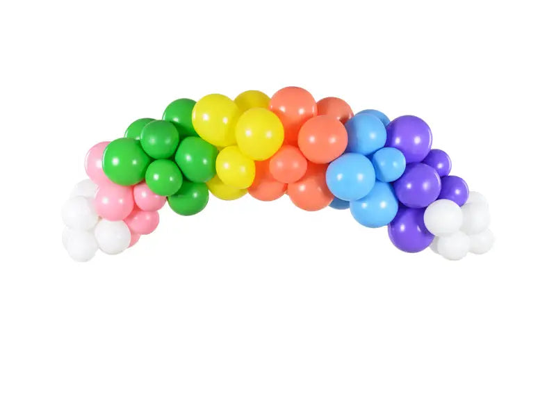 Rainbow Ballonger 30 cm pastel vit