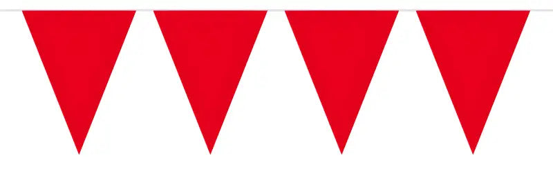 Red Plain Bunting XL - 10 meter - Girlang