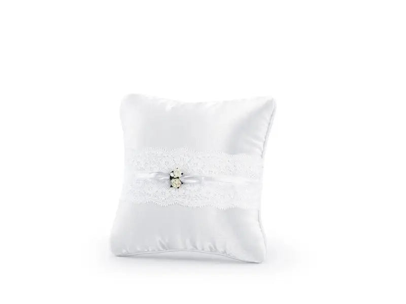 Ring bearer pillow white 16 x 16cm