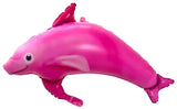 Folieballong rosa delfin - 99x70cm - Folieballong