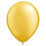 Guld metallic ballonger 13cm - 20 stycken - Ballong