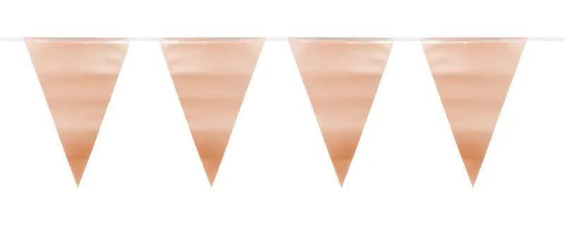 Rose Gold Metallic Matte Bunting - 6 meter - Girlang