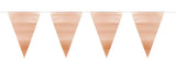 Rose Gold Metallic Matte Bunting - 6 meter - Girlang