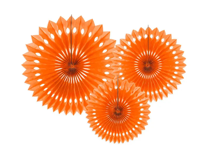 Dekorativa Rosetter Orange 20-30 cm