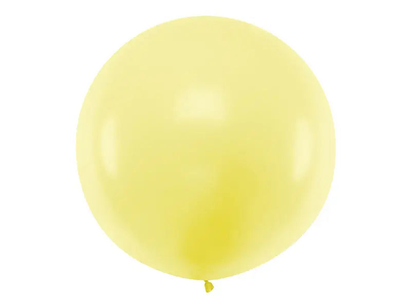 Round Balloon 1m Pastel Light Yellow