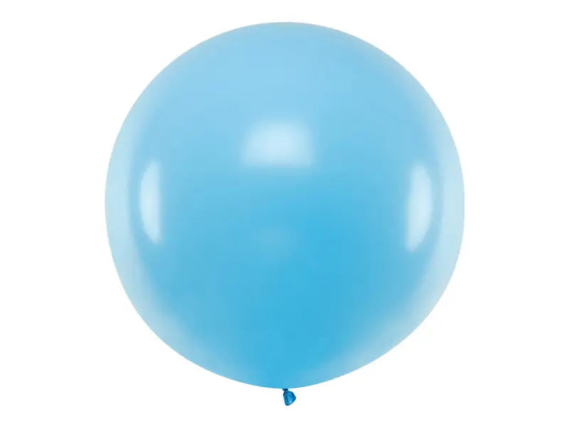 Round Balloon 1m Pastel Sky-Blue