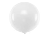 Round Balloon 1m Pastel White