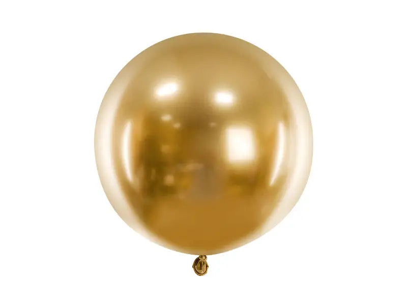 Rund Glossy Ballong guld