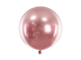 Rund Glossy Ballong roséguld