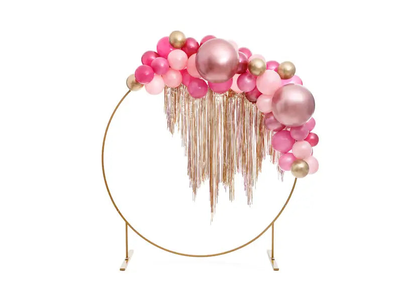 Rund Glossy Ballong roséguld