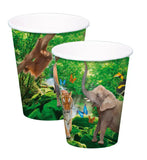 Pappersmug - Safari Party - 250 ml - 8 stycken - Pappersmuggar