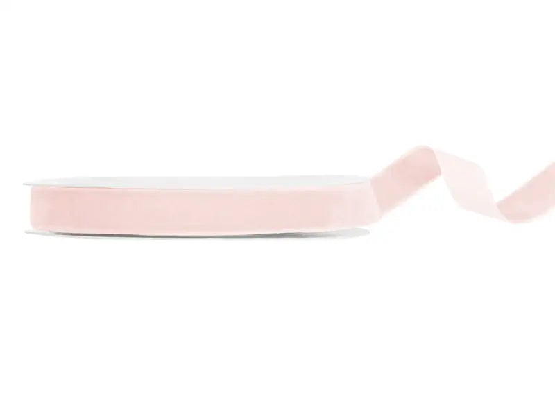 Velour ribbon light pink 15mm/10m