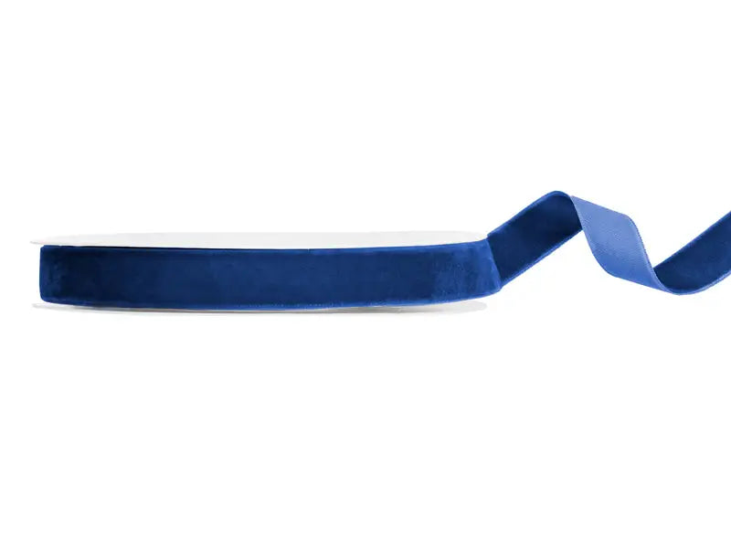 Velour ribbon navy blue 15mm/10m