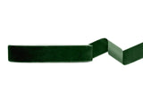 Velour ribbon bottle green 25mm/10m