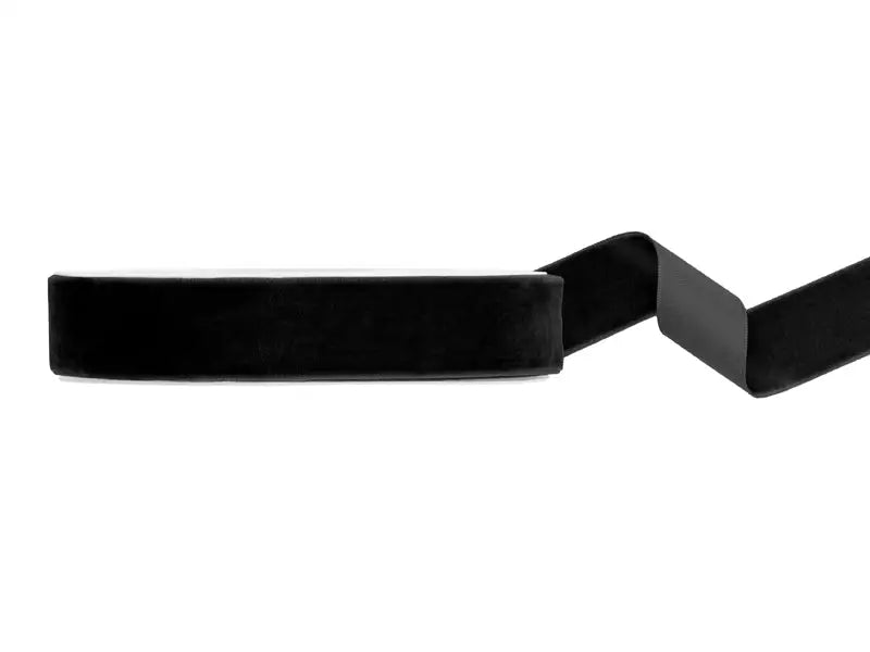 Velour ribbon black 25mm/10m