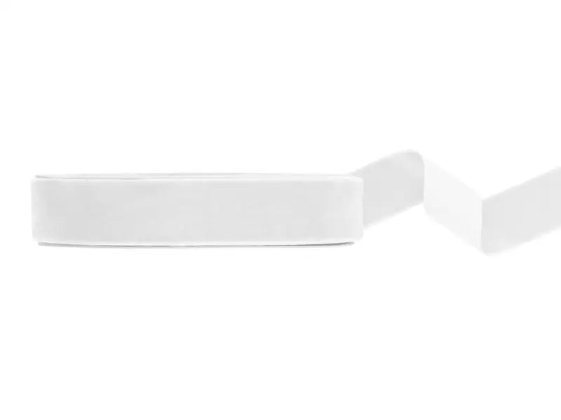 Velour ribbon white 25mm/10m