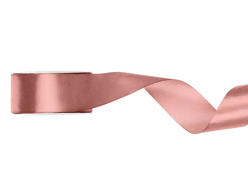 Satin Ribbon dusty rose 25mm/25m