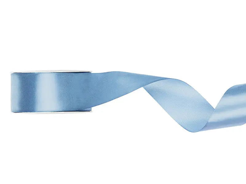 Satin Ribbon misty blue 25mm/25m