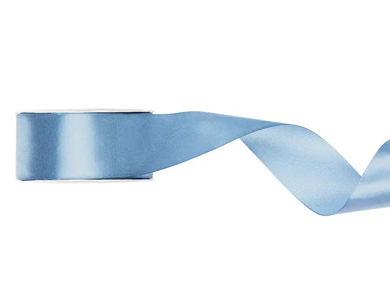 Satin Ribbon misty blue 38mm/25m