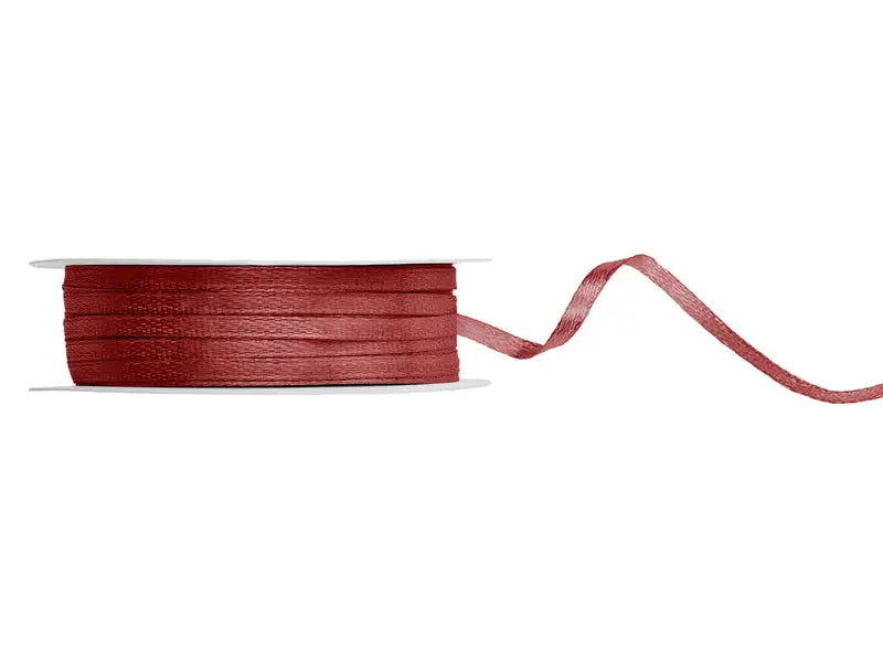 Satin Ribbon deep red 3mm/50m