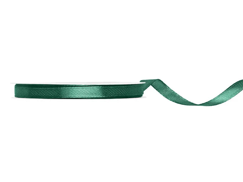 Satin Ribbon bottle green 6mm/25m