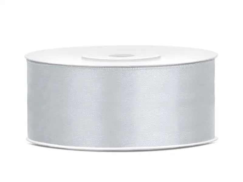 Satinband Silver 25 mm