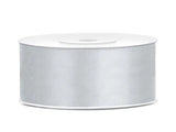 Satinband Silver 25 mm