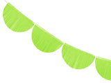 Scalloped fringe garland green apple 3m