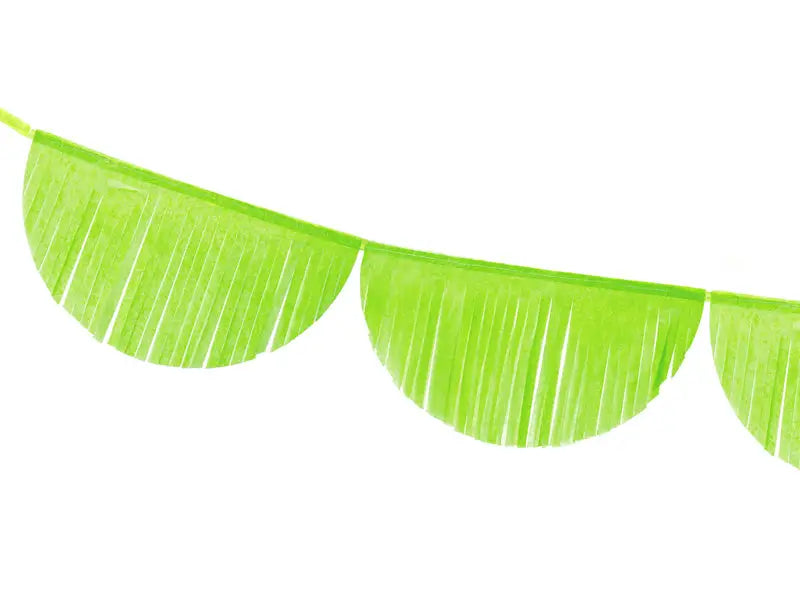 Scalloped fringe garland green apple 3m