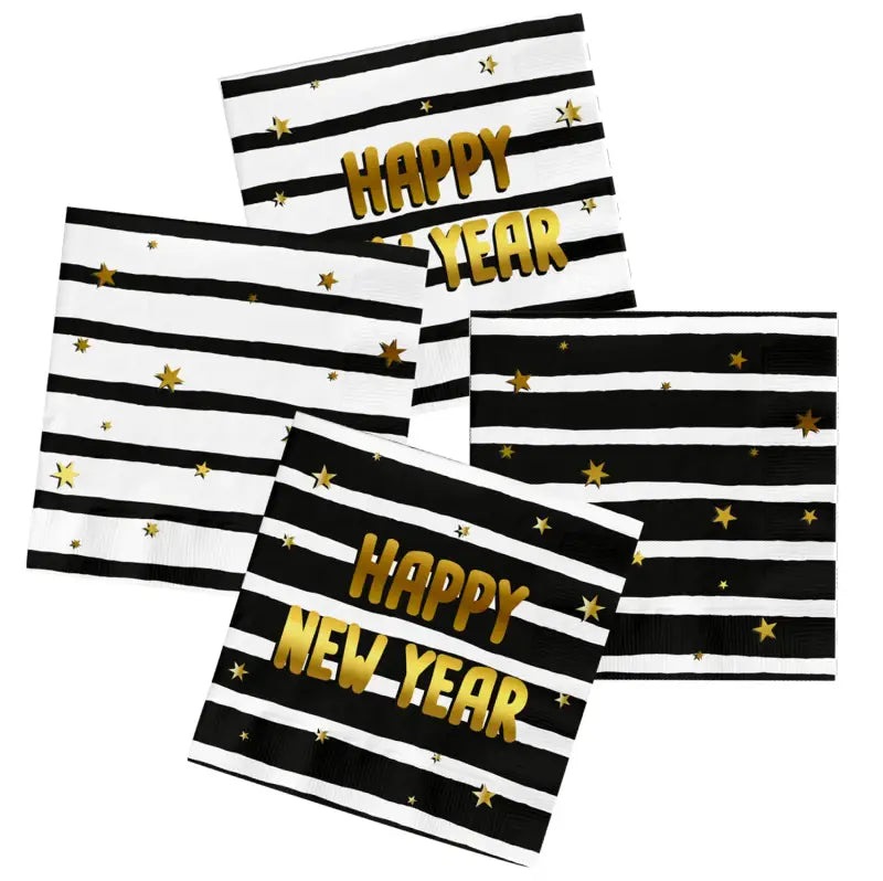 Servetter - BlackGold HNY - 33 x 33 cm - 20 pack - Servetter