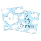 Blue Babyshower Boy Servetter 25 x 25 cm - 20 pack - Servetter