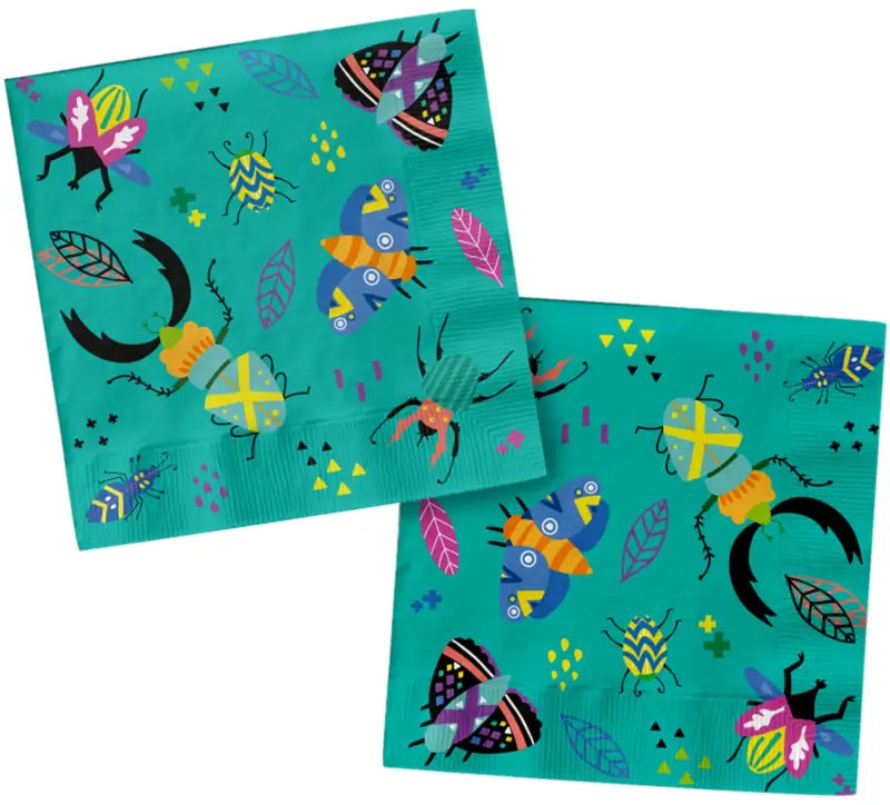 Servetter - Buzzing Bugs - 33 x 33 cm - 20 pack - Servetter