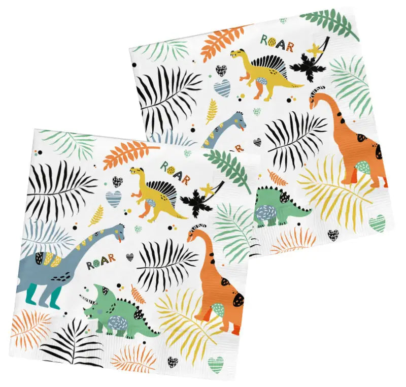 Servetter Dino Roars 33 x 33 cm - 20 pack - Servetter