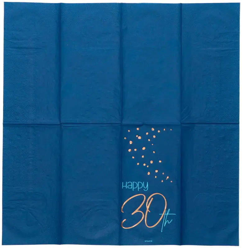 Servetter Elegant True Blue 30 Years 33 x 33 cm - 10 pack - Servetter