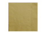 Servetter 3 lager guld 33 x 33 cm 20-pack