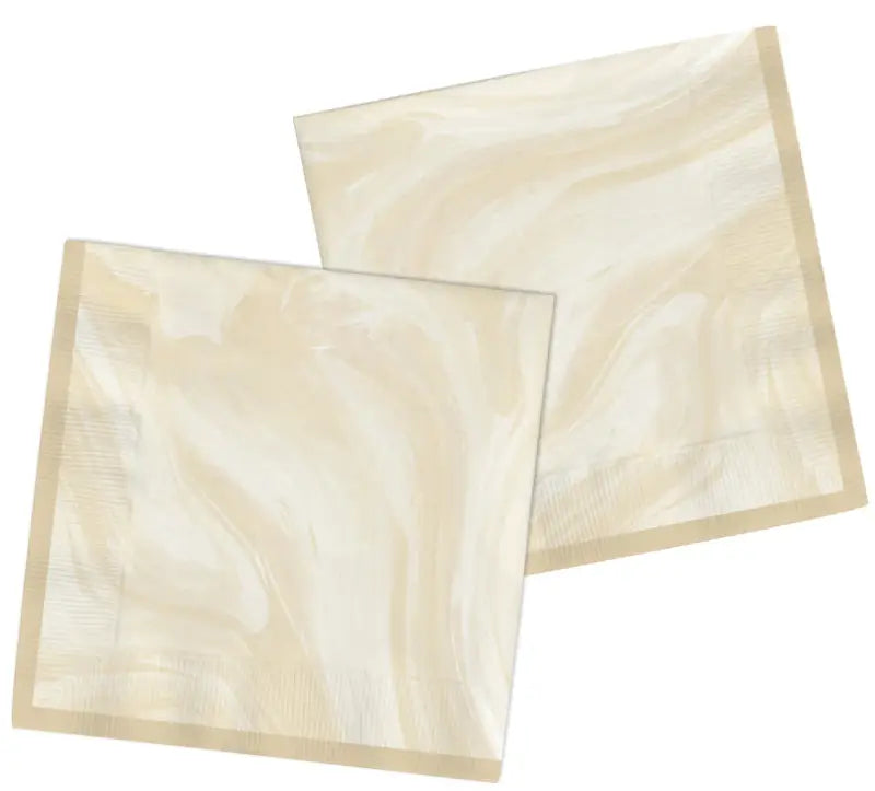 Servetter Marmor Beige 33 x 33 cm - 20 pack - Servetter