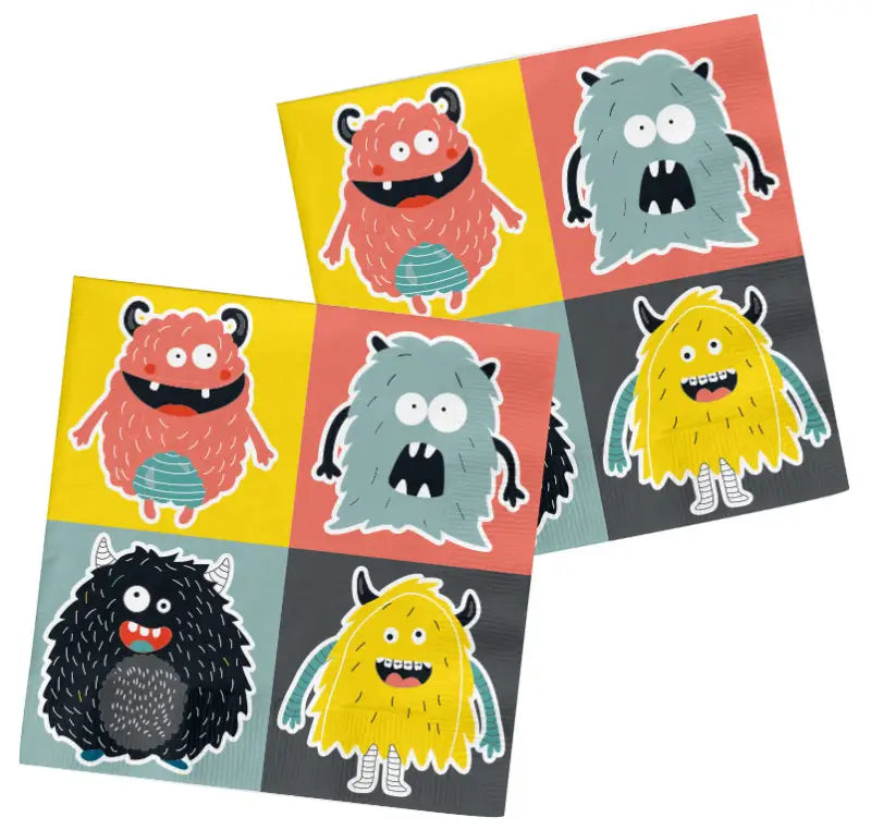 Servetter Monster Bash 33 x 33 cm - 20 pack - Servetter