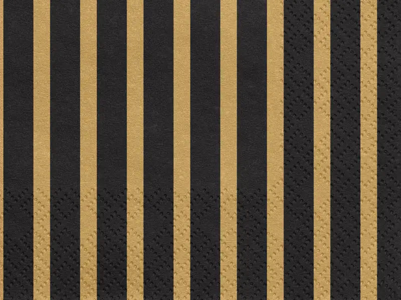 Servetter Stripes guld 33x33 cm