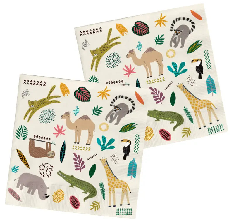 Servetter Zoo Party 33 x 33 cm - 20 pack - Servetter