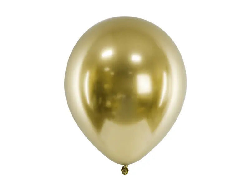 Skinande ballonger 30 cm kall guld 20-pack