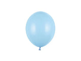 Starka Ballonger 12 cm Babyblå Pastell 100-pack