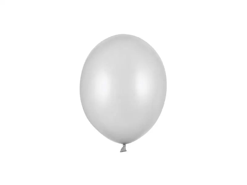 Starka Ballonger 12 cm Silver Metallic 100-pack