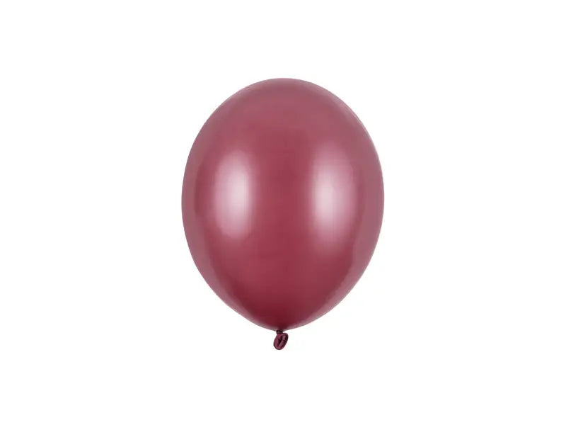 Starka Ballonger 12 cm Vinröd Metallic 100-pack