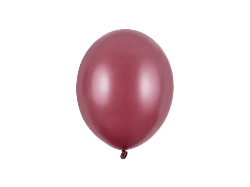 Starka Ballonger 23 cm Metallisk Vinröd 100-pack