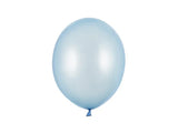 Starka Ballonger 27 cm Babyblå Metallic 100-pack