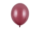 Starka Ballonger 30 cm Metallisk Maroon 10-pack