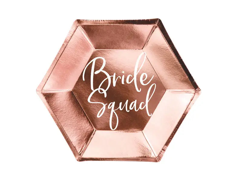 Tallrikar Bride Squad roséguld