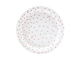 Tallrikar Polka Dots vit