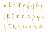 Toppers Alphabet guld