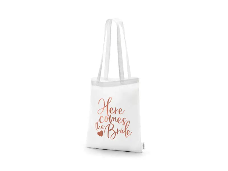 Tote bag - Here comes the bride vit